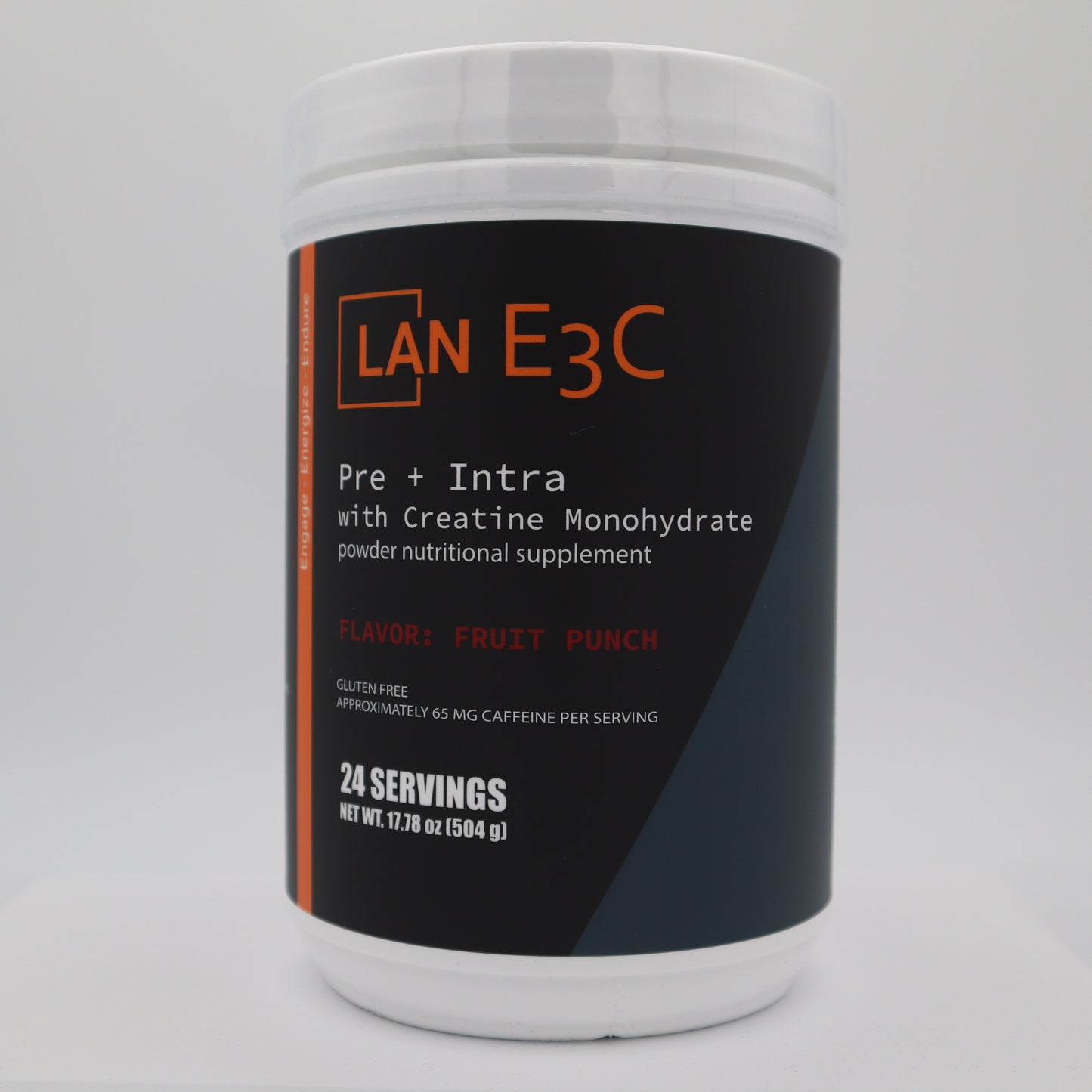 LAN E3C Pre+Intra with 3g Creatine Fruit Punch 24 Servings