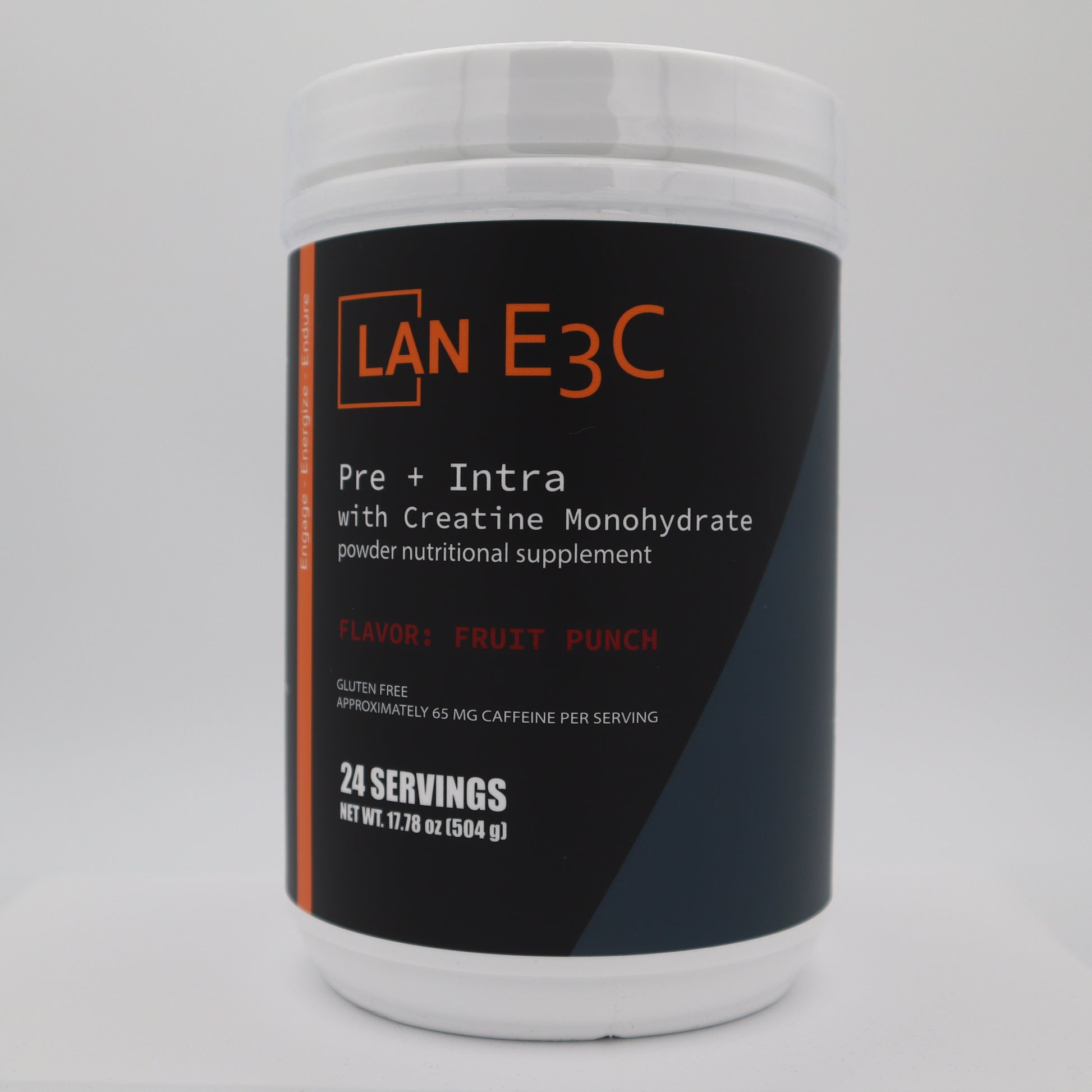 LAN E3C Pre+Intra with 3g Creatine Fruit Punch 24 Servings